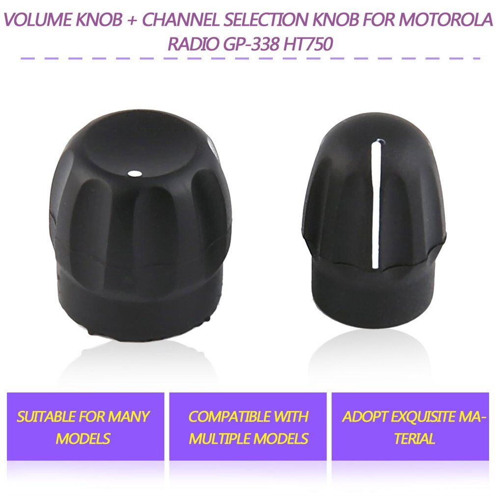 Botão de canal e Volume Knob para Motorola Rádio GP-338 HT750 HT1250 EP350 EP450 EX500 EX600 GP340 GP360 GP380 Fone de Ouvido