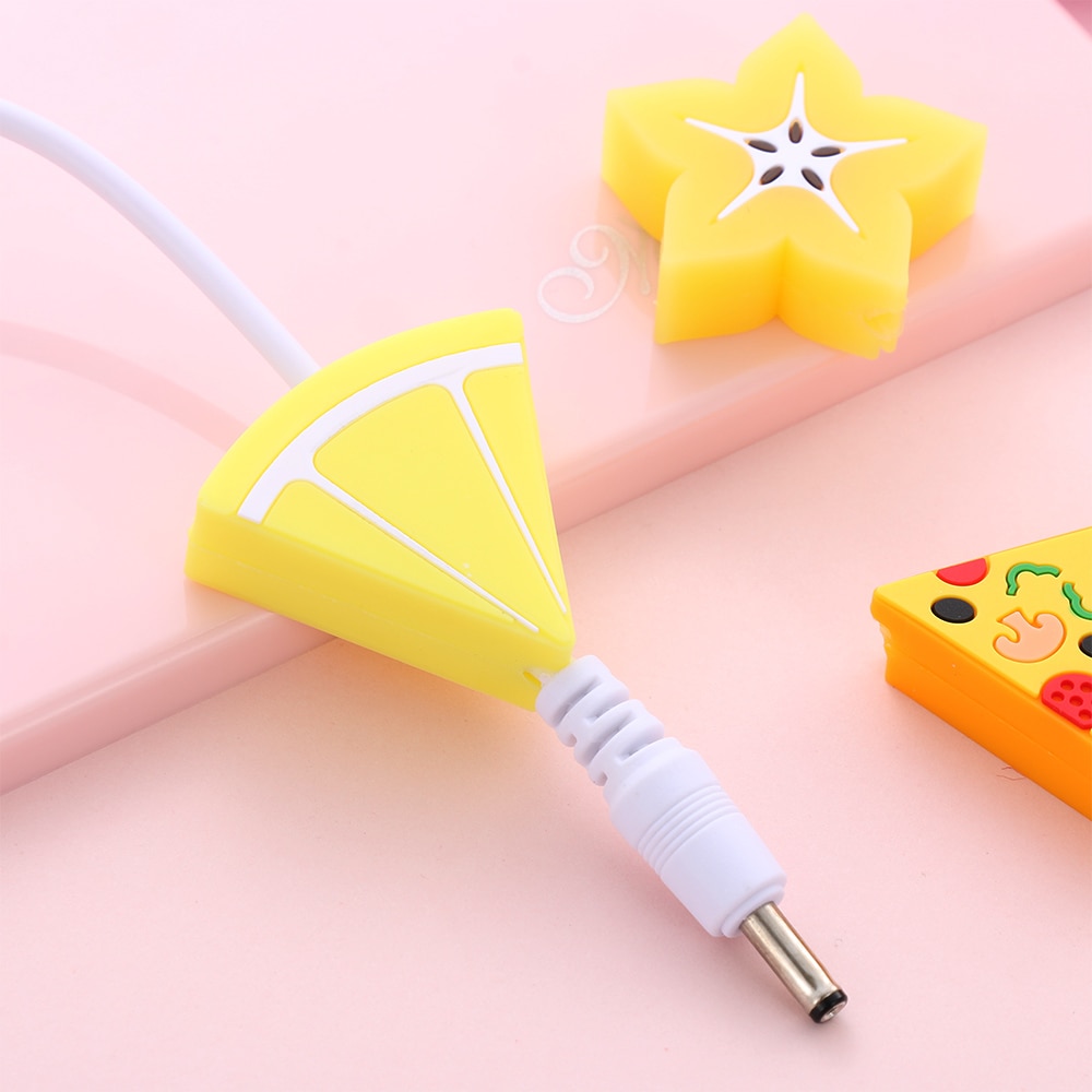 1pc søte tegneserie frukt kabel bite telefon lader beskytter ledning data linje deksel nydelig mobiltelefon øretelefon ledning tilbehør