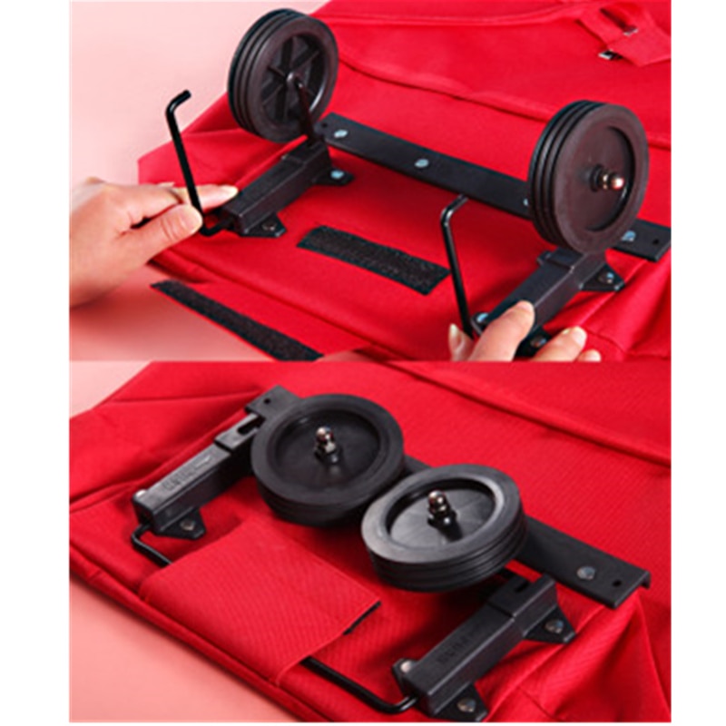 Oxford Folding Shopping Bag Shopping Cart Wheels Bag Small Pull Cart Women's Buy Vegetables Bag Shopping Organizer Tug Package