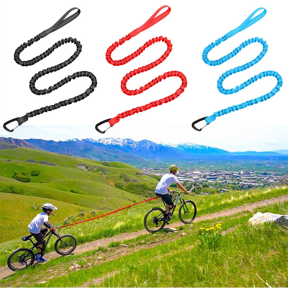Cuerda elástica para bicicleta de montaña y ciclismo, cuerda de remolque para exteriores, Cable de transporte, Compatible con todas las bicicletas