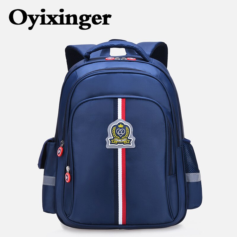 OYIXINGER Nylon Teenager Rucksack Neue Jungen Und Mädchen Grundschüler Bookbag Gebogene Schulter Riemen Einfache Licht Schulranzen