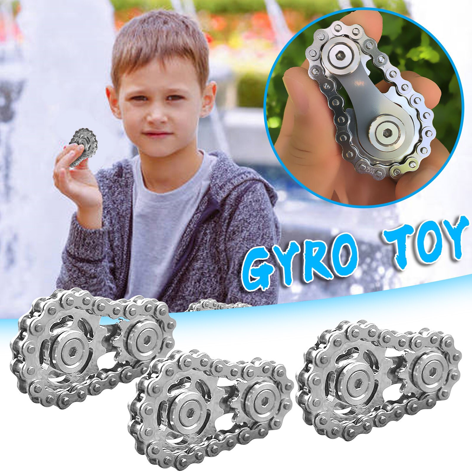 Vingertop Gyro Tandwiel Tandwiel Vliegwiel Vingertop Decompressie Vingertop Tol Entertainment Speelgoed: B