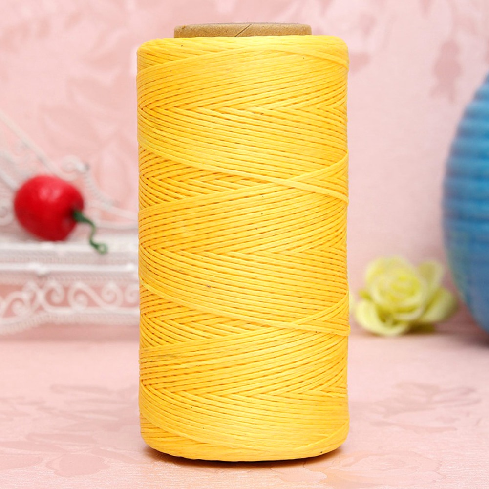 260M 150D 0,8mm Flache Gewachste NäHenne Linie dicke Gewachste Gewinde für Leder gewachste Schnur für Leder Handwerk Hand näHenne Gewinde