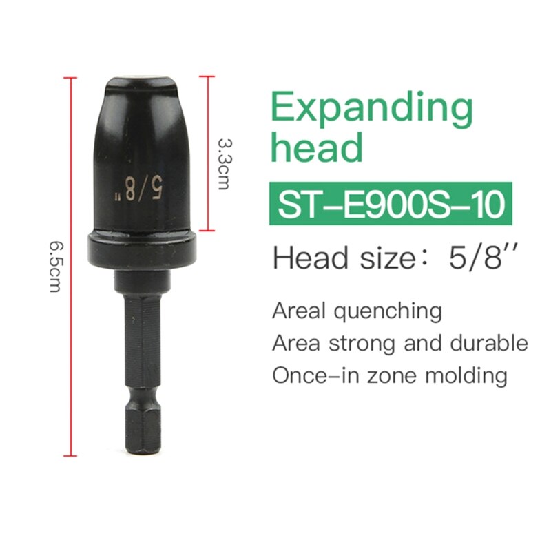 Air Conditioner Copper Pipe Tool Round Handle Tube Expander Drill Bit Repairing with 1/2 3/4 5/8 7/8 Bits