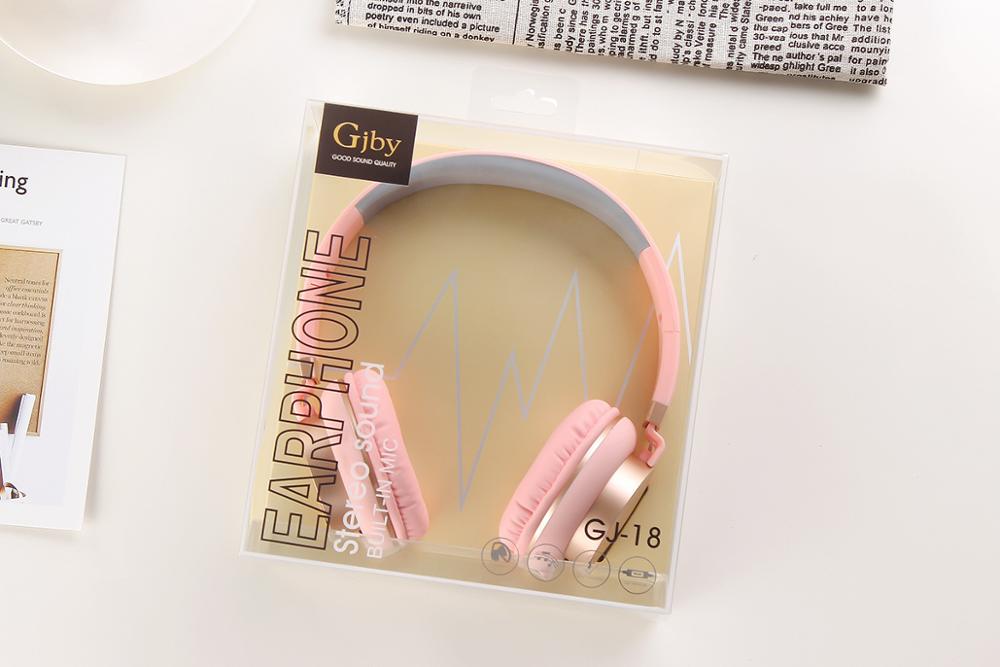 Luxe hoofdband bedrade hoofdtelefoon met microfoon draagbare opvouwbare on-ear hoofdtelefoon met microfoon voor telefoons xiaomi pc  mp3 meisjes