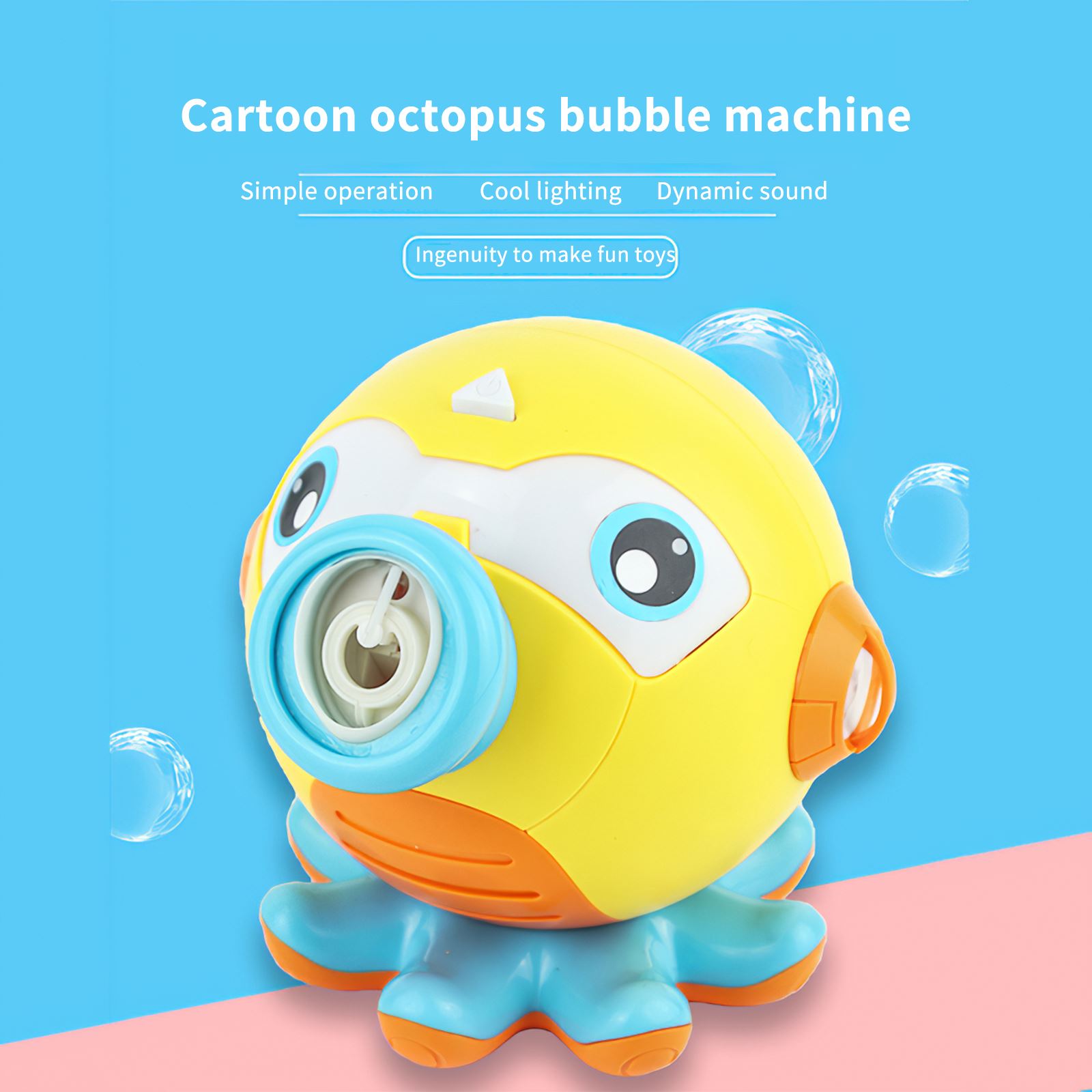 Cartoon Octopus Bubble Machine Automatische Bubble Maker Outdoor Zeep Bubble Maker Genereren Voor Kinderen Party Bruiloft