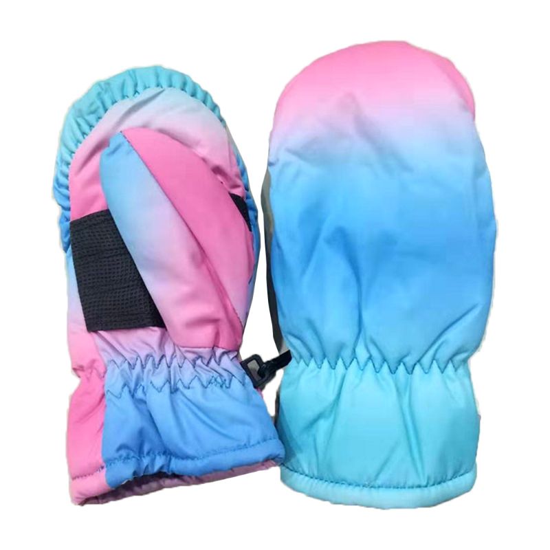 Kinder Jungen Mädchen Fäustlinge Kinder Outdoor-Winter Warme Wasserdichte Winddicht Handschuhe