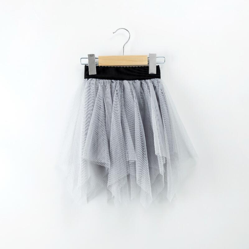 Vår høst sommer barn danser tutu-skjørt barnefest bursdagsskjørt baby småbarnsklær prinsesse skolejenter skjørt underdeler: Grå / 6t