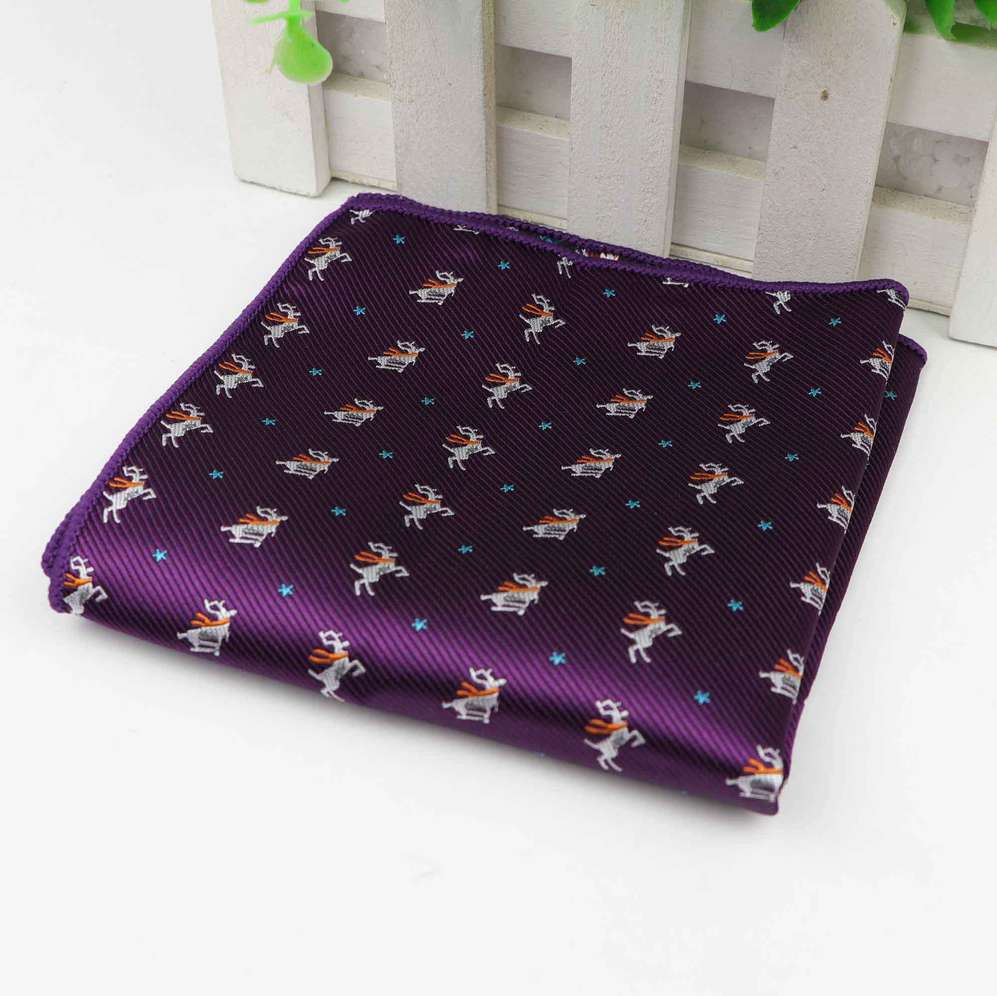 Men Kid Polyester Handkerchiefs Woven Printing Pocket Square Hankies Party Casual Bike Umbrella Dog Car Pockets Hanky: 12