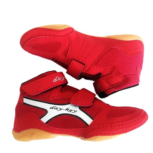 Kid Wrestling Shoes,Boxing Shoes,Multi-purpose Sports Shoes,Size 32-38 for Freestyle Wrestling: Red / 36