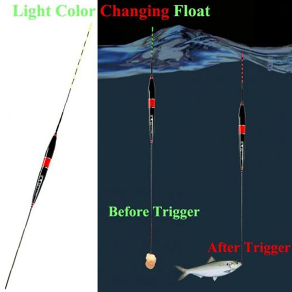 3PCS Smart Fishing Float Night Lichtgevende Led Licht Herinneren Hoge Gevoeligheid Alarm Fish Bite Kleur Veranderen Elektronische Boei