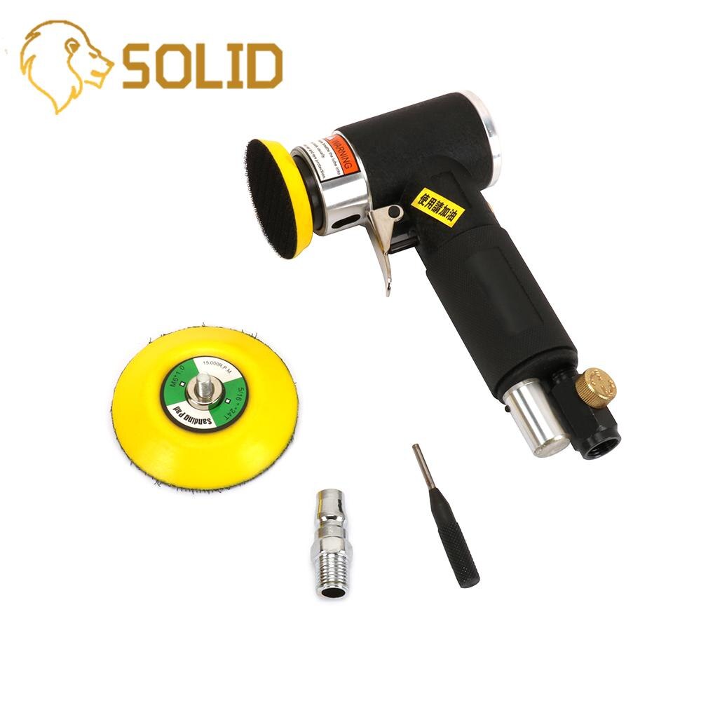 Air Sander Polisher Pneumatic Mini Sander Random Orbital Machine Kit Polishing Grinding Set 2/3inch Disc Auto Beauty Woodworking