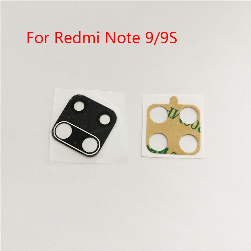 2 Stks/partij Redmi Note 9 Pro Achteruitrijcamera Glas Voor-Xiaomi Redmi Note 9 9 4s Back Camera Glas lens Cover Met Lijm Vervanging: 1pcs Note 9 9S