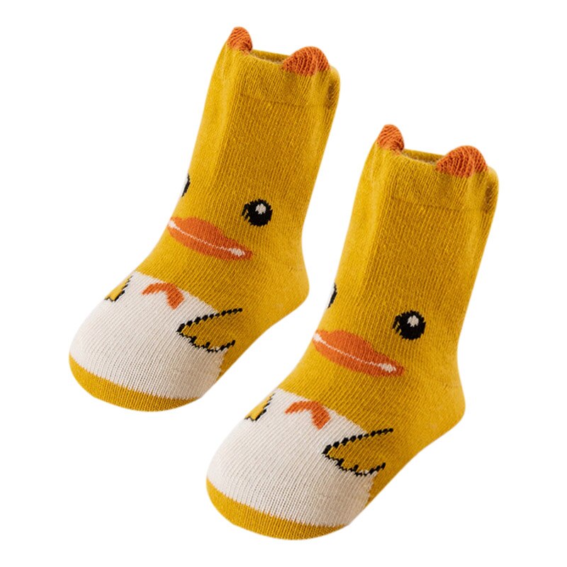 Babysokken - Cartoon Patroon - Ademend Katoen & Bamboevezel - Unisex Peuters Meisjes 0-3 Jaar: J / 1-3t