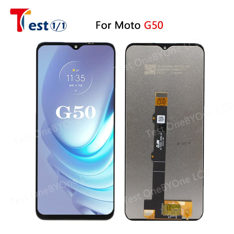 Originele Lcd Voor Motorola Moto G10 G20 G30 G50 G60 Touch Panel Display Screen Digitizer Voor Moto G100 Lcd Pantalla: G50 no frame
