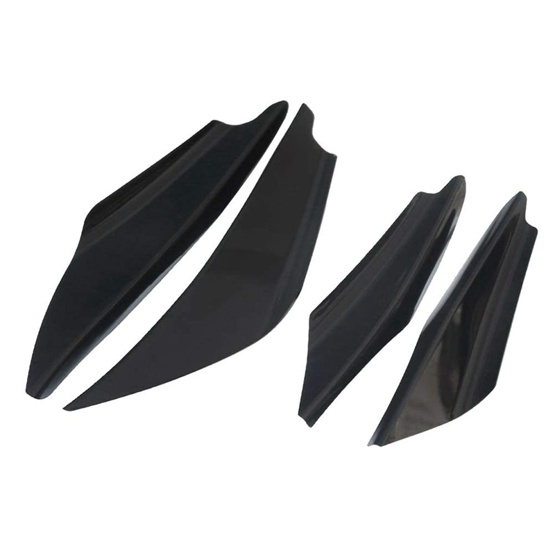 4 pièces pare-chocs avant Canards séparateur corps diffuseur ailettes corps Spoiler Canard universel pour toute voiture