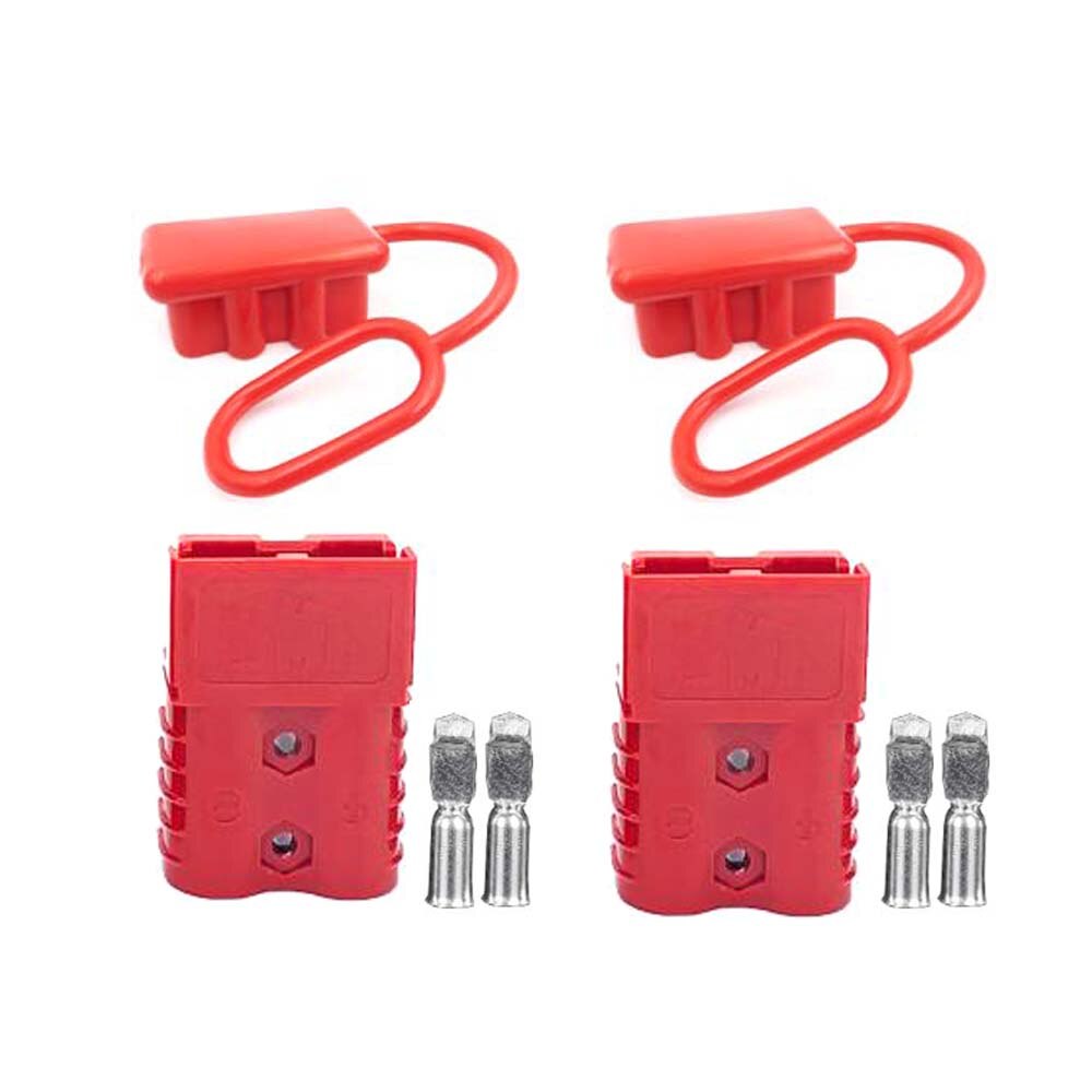120A 175A 350A 2Pcs Battery Trailer Pair Charge Plug Quick Connector Kit Connect Disconnect Winch Electrical Power Cable