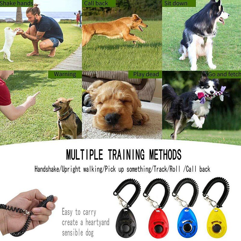 Hondenklikkerspeelgoed, clickers voor het trainen van huisdieren, gehoorzaamheidstraining voor honden, duurzame mdj 998
