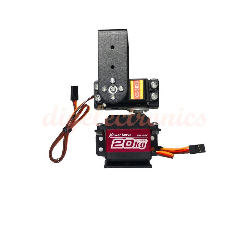 Controllabile Elettrico Rotante Pan Robot Servo High Torque Digitale Impermeabile Macchina di Governo KS-3620 per Robot Smart Auto Fai da Te