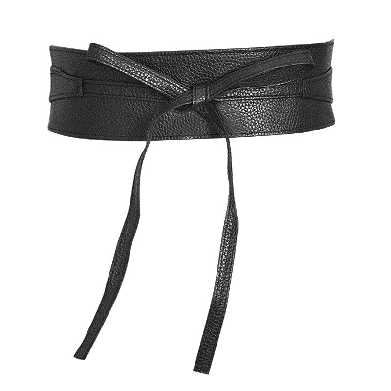 Corsé de cuero PU ancho para adelgazar, cinturón moldeador de cuerpo, cinturón de cintura, debajo del pecho, accesorios de construcción de cuerpo,: Style3 Black