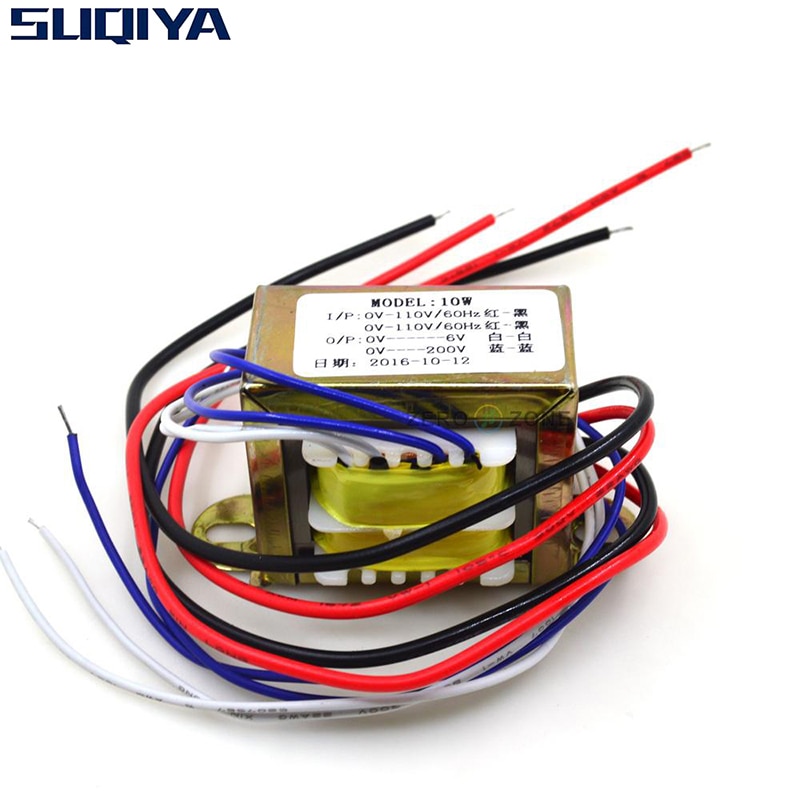 SUQIYA 10VA MINI tube preamp EI transformer 2 * 110V input 0-6V 1A 220V 20mA AC output