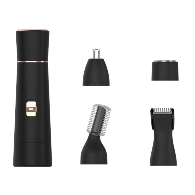 Multifunctional Painless Hair Remover Trimmer for Lip, Cheek, Chin, Arm, Leg: Black