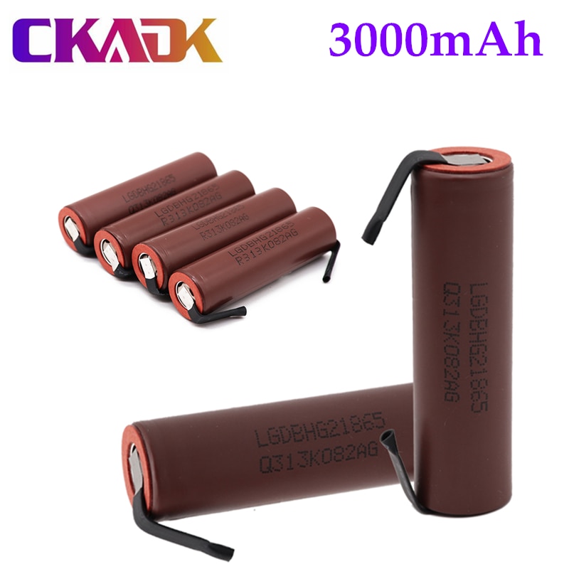20Pcs 100% Originele Grote Capaciteit HG2 18650 3000Mah Oplaadbare Batterij Voor HG2 Power Hoge Ontlading Grote Stroom + diy Nicke