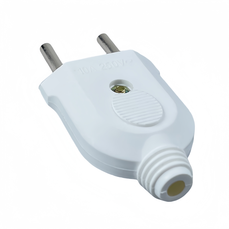 1 unidad UE europea 2 pines AC energía eléctrica enchufe macho hembra adaptador de salida cable conector de cable de extensión recargable