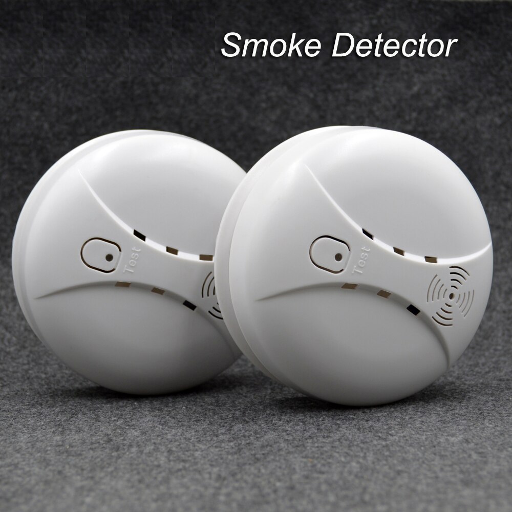 433MHZ Wireless Fire Alarm Sensor Fire Protection Smoke Detector for Indoor Kitchen Home Alarm Security System
