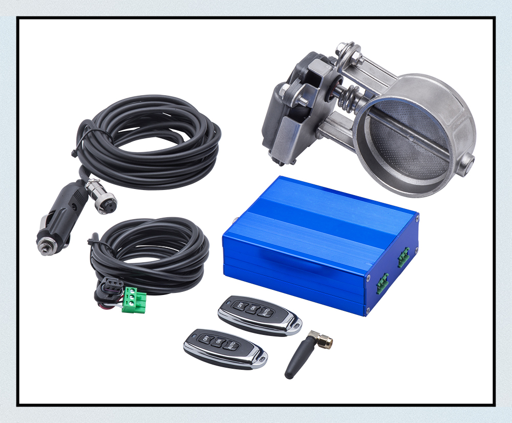 2 '' 2.25 '' 2.5 '' 2.75 '' 3 '' 3.5 '' elektrisk eksosventil i rustfritt stål med finjusterbart fjernkontroll-elektronisk brytersett