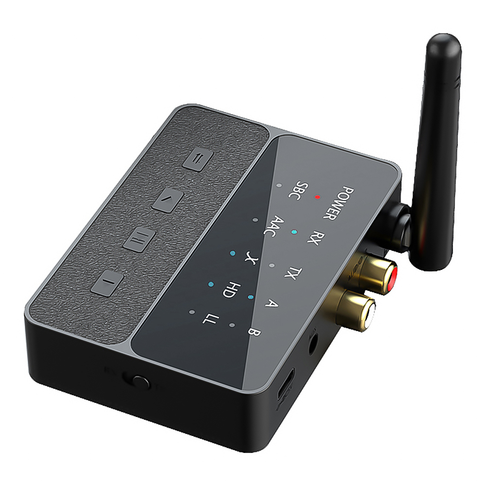 2 In 1 Wireless Stereo Receiver Bluetooth 5.3 aptX/HD/LL Audio Adapter 3.5MM RCA AUX Transmitter Low Latency Lossless Sound ﻿: Default Title