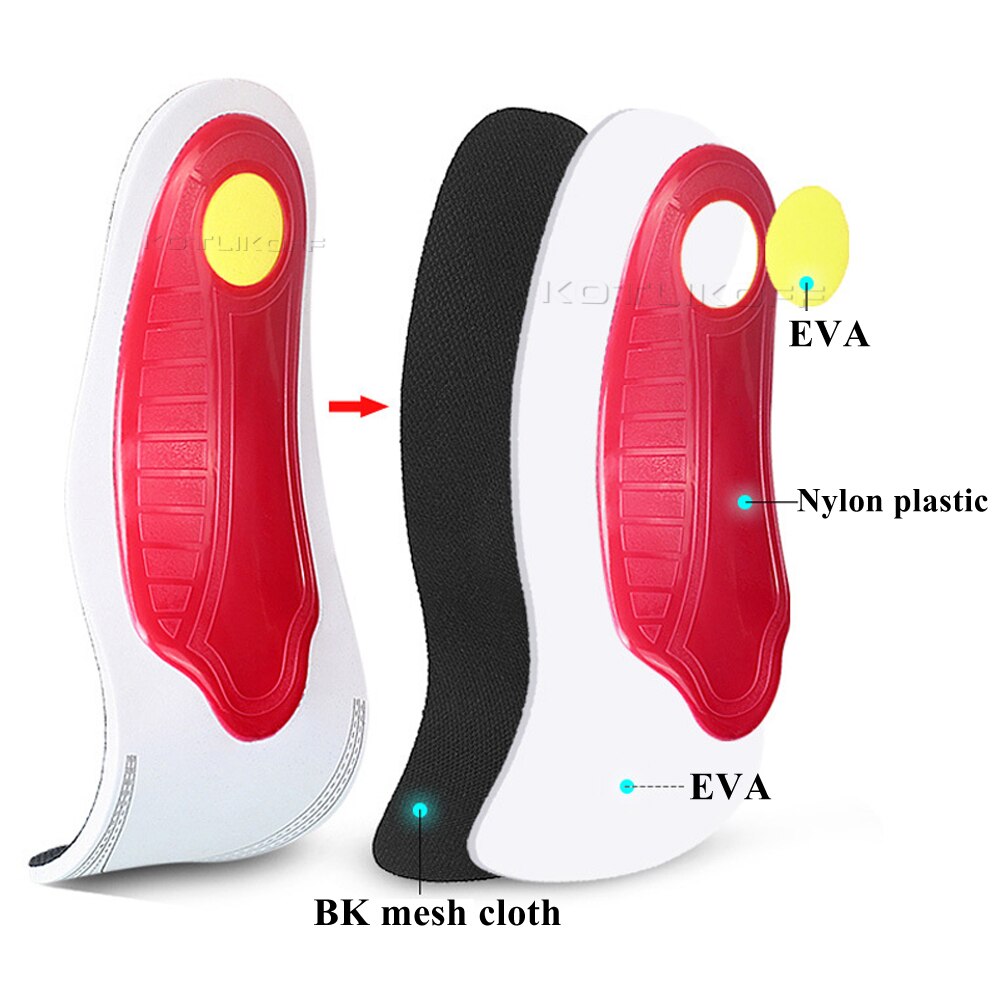 Premium Orthotic Gel High Arch Support Insoles Gel Pad 3D Arch Support Flat Feet For Women / Men Orthopedic Foot Pain Unisex
