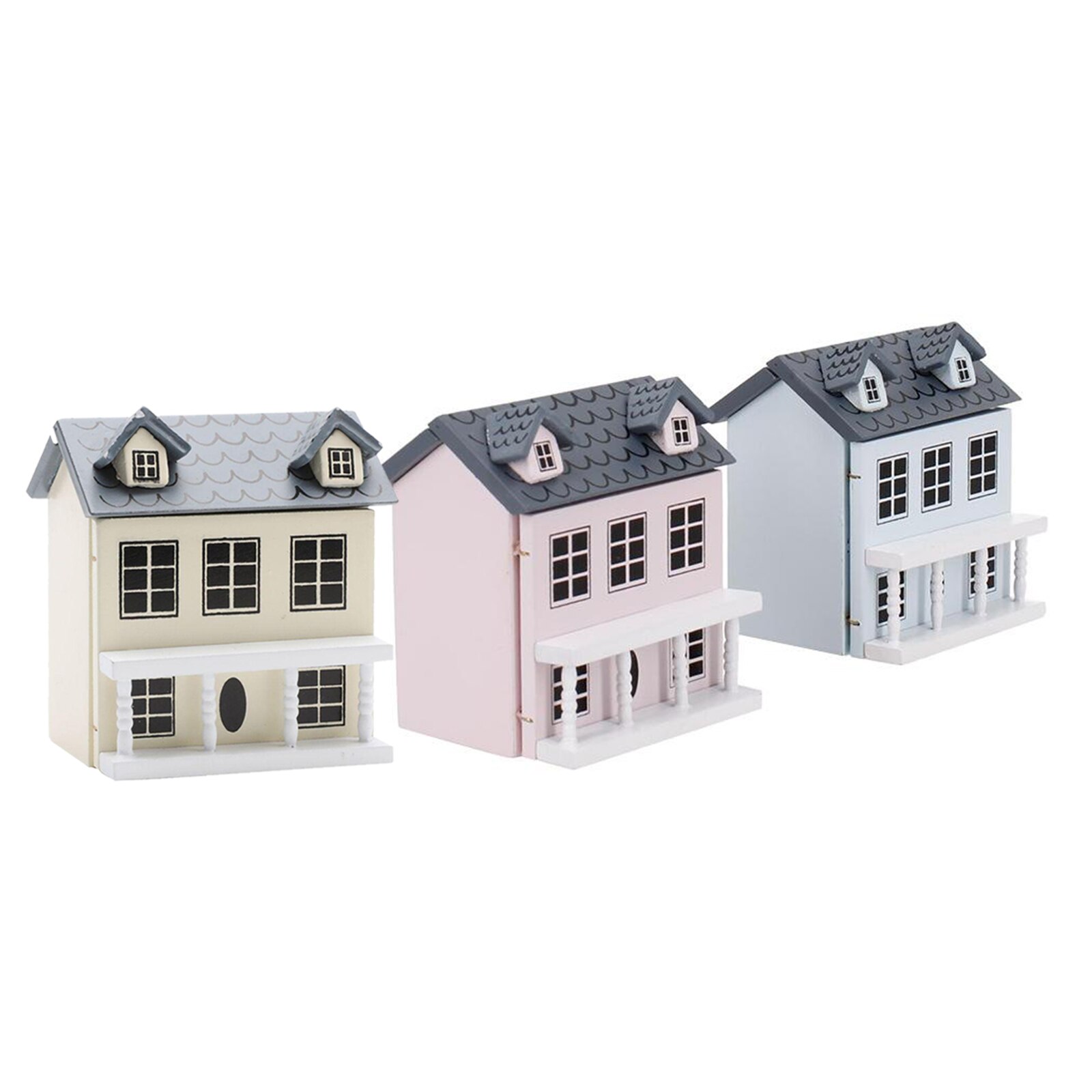 1/12 Scale Dollhouse Miniature Furniture Ornaments Wooden Villa Small House Craft Landscape DIY Decoration Accessories