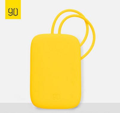 NINETYGO 90FUN Bunte Silikon Gepäck Tag Tragbare für Koffer Gepäck Tasche Tag Anti-verloren Schreiben Label Tasche Teile Zubehör: Yellow