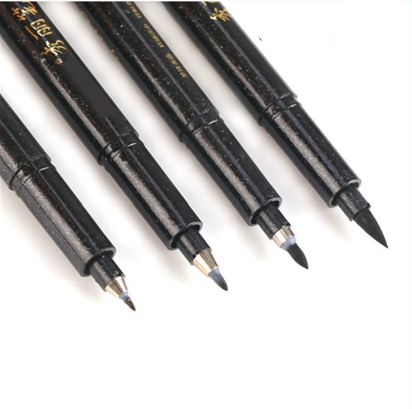 Calligraphy Pen Set Fine Liner Tip Medium Brush Pens for Signature Drawing Hand Lettering School Album Art Supplies