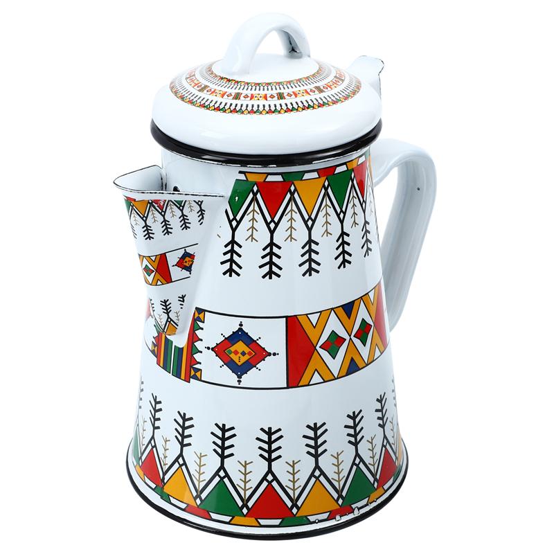 1Pc Praktische Koffie Pot Unieke Emaille Koffiepot Duurzaam Emaille Water Pot