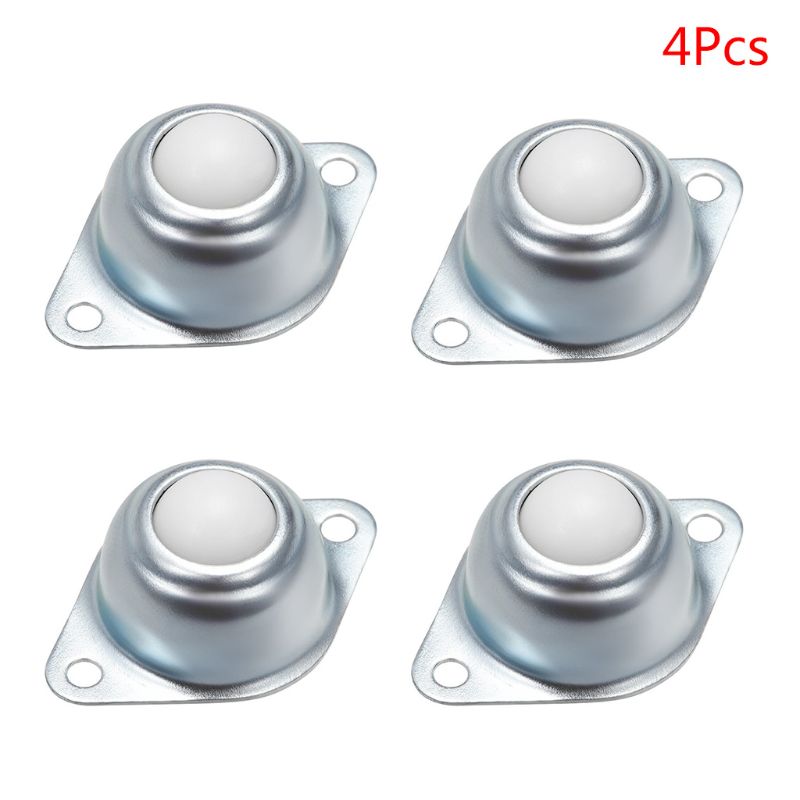 4PCS Universal Nylon Roller Ball Transfer Bearing Caster Round Bull Wheel