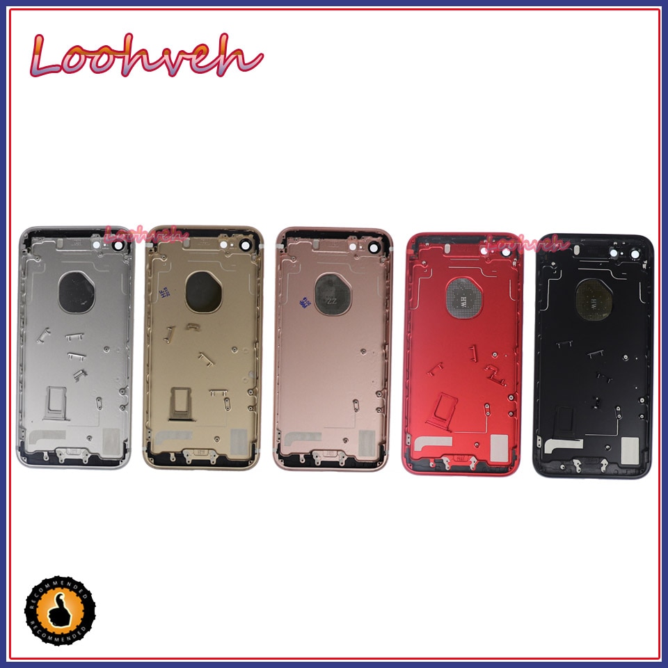 Aaa+ voor iphone 7 7g hoesje iphone 7 plus behuizing volledige behuizing behuizing montage batterijklep vervanging middenframe