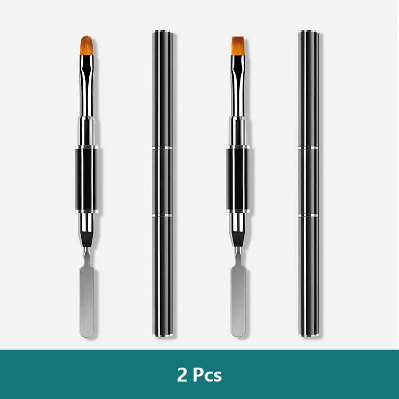 Nailpop neglelim fototerapi pen uv gel pensel pen akryl negle kunst maleri tegning pensel manicure professionnel værktøj: Qjb - 2 stk