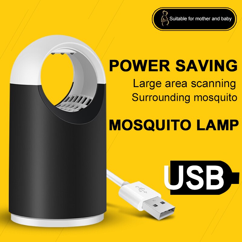 USB LED 5W DC5V Stemloze Val Licht Motten Killer Pest Bug Elektrische Muggen Lamp Licht Zapper Mode Vliegende insecten