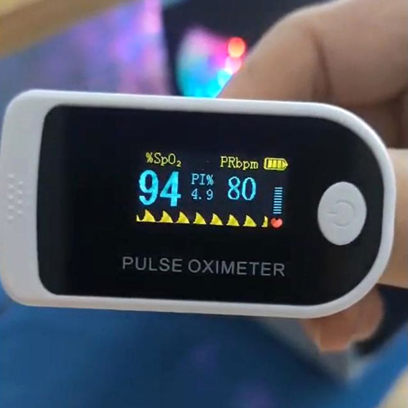 Fingerspids puls oximeter hjemme familie puls oxymeter pulsioximetro finger puls oximeter