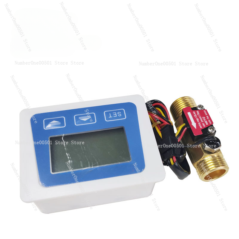 Digital Display Flow Meter Intelligent Electronic Water Meter 4 Points Water Flow Sensor Water Meter Flow Measurement