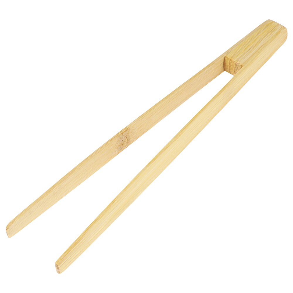 OUNONA Bamboo Toaster Kitchen Tongs Long Easy Grip Toaster Serving Tongs for Cooking Toast Bread Barbecue Grilling Baking Frying: Default Title