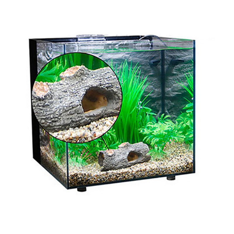 Harpiks imiteret træ akvarie indretning fisk legehus til akvarie indretning akvarium hule ornamenter akvarie indretning