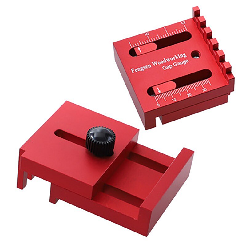 Tenon Movable Measuring Block Length Compensation Tool and Woodworking Table Saw Gap Slot Regulator Slot Ruler Make The Mortise