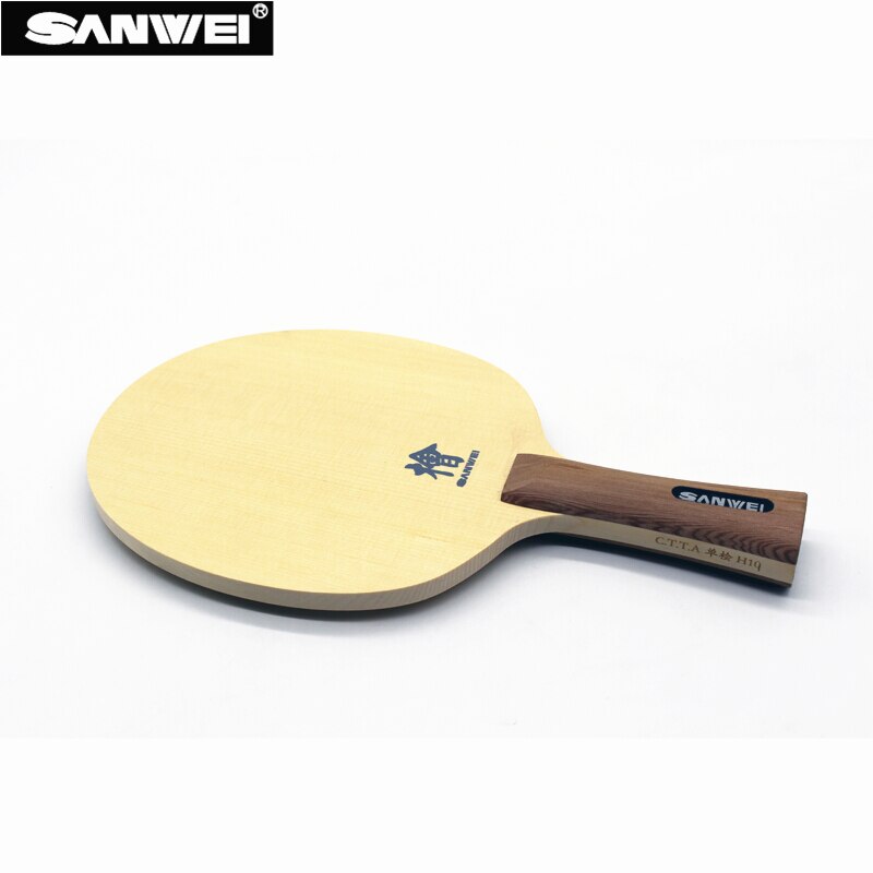 SANWEI H10 Hinoki table tennis blade FL handle CS handle 10mm thickness one ply Hinoki ping pong bat