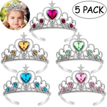 5PCS Princess Headpiece Tiara Party Accessories Dress Up Headdress For Kids Beauty & Toys