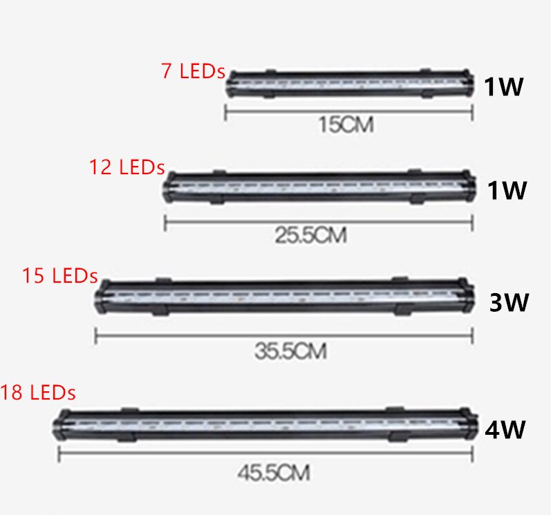 AC110V-220V Multicolor Underwater Aquarium LED Bubble Light Air Stones Fish Tank Air Curtain Bubble LED Lamp Aquariu