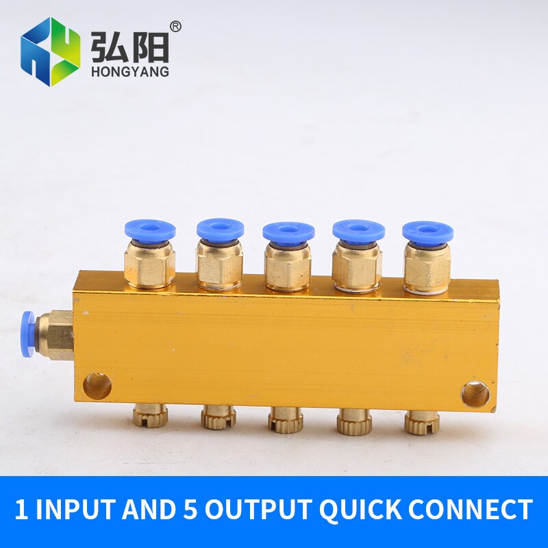 1pcs Engraving Machine Oil Pump Lubrication System Quick-Connect Adjustable Oil Separator Oil Valve Oil Line Accessories: 1-5