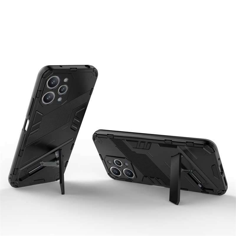 Para Xiaomi Redmi 12 funda para Xiaomi Redmi 12 funda protectora Punk armadura Capa Shell Kickstand funda de teléfono para Xiaomi Redmi 12 4G